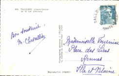 MODERN CARD Talloires And the Lake Annecy