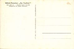 VINTAGE POSTCARD Dabo Seen On the Castle And the Vault St Leon Guest house With the Rock