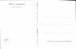 POSTAL MODERNA puente de Estrasburgo de la tranvía de los oficiales de aduanas del Rin