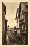 VINTAGE POSTCARD Dinan Vieilier Houses Of Jerzual close the street of the woolen mill