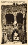 VINTAGE POSTCARD Dinan the Oldest Gate Of Jersual of the doors of the city