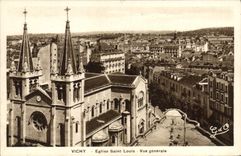 VINTAGE POSTCARD Vichy Church Saint Louis View