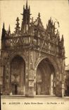 CPA Alencon Eglise Notre Dame Le Porche