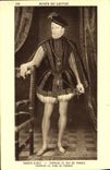 VINTAGE POSTCARD François Clouet Charles IX King De France