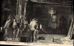 VINTAGE POSTCARD Blois Assassination Of the Duke Of Own way