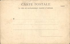 Burdeos de la POSTAL de la VENDIMIA la iglesia co. Caballo de coche cruzado