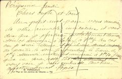 VINTAGE POSTCARD Périgueux the Tower And the Gardens De Vesone