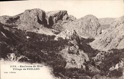 VINTAGE POSTCARD Surroundings Of Nice Village Of Peillon