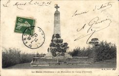 VINTAGE POSTCARD Mans the Monument Of the Camp D' Auvours Militaria