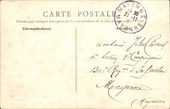 VINTAGE POSTCARD Mans the Monument Of the Camp D' Auvours Militaria