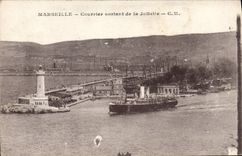CPA Marseille Courrier Sortant De la Joliette Bateau 