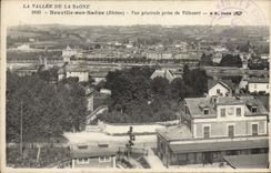 VINTAGE POSTCARD the Valley Of the Saone Neuville On the Saone View taken of Villevert