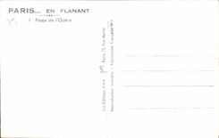 MODERN CARD Paris While Strolling Place De I' Opera