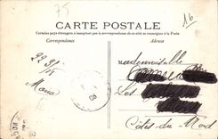 VINTAGE POSTCARD Paris the Bois de Boulogne In winter the walk around the lake