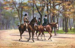 CPA Paris Bois De Boulogne Chevaux Cheval