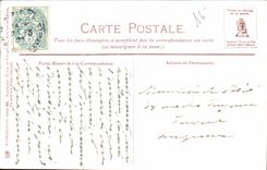 Caballo de los caballos del Bois de Boulogne de París de la POSTAL de la VENDIMIA