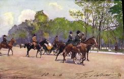 CPA Paris Bois De Boulogne Cheval Chevaux 