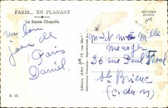 CPM Paris En Flanant La Sainte Chapelle