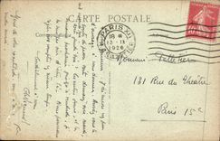 VINTAGE POSTCARD Paris Seen Interior Church Saint Antoine