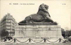 CPA Paris Le Lion De Belfort