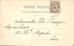 VINTAGE POSTCARD Conservatory Paris Of Arts Trades