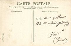 VINTAGE POSTCARD Paris Cluny Public garden