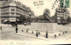 CPA Paris Le Lion De Belfort