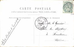 VINTAGE POSTCARD Paris Tullerles Pavillion De Flore Boat barge