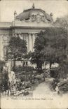 VINTAGE POSTCARD Paris Gardens Of the Large palace