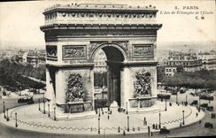 CPA Paris L'Arc De Triomphe De I'Etoile