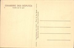 CPA Chambre Des Deputes Entree Sur Le Quai