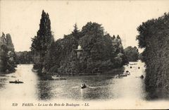 CPA Paris Le Lac Du Bois De Boulogne