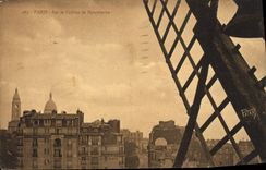 VINTAGE POSTCARD Paris On the Hill De Montmartre Crowns Heart