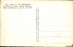 MODERN CARD Paris And Its Wonders the Palate De Chaillot seen under the Eiffel tower