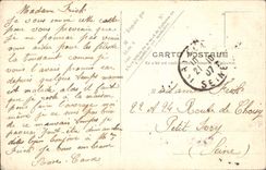 VINTAGE POSTCARD Interior Paris of the church St Vincent of Paul