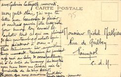 VINTAGE POSTCARD Paris the Place Saint Michel Bus