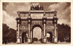 POSTAL París de la VENDIMIA y sus maravillas Arc de Triomphe