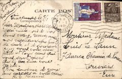 VINTAGE POSTCARD Wood of Vincennes Road of the Batteries Cascades and rustic bridge