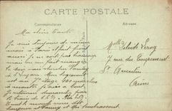 Panorama de París de la POSTAL de la VENDIMIA de los jardines de Tileries y de la calle de Rivoli