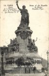 CPA Paris Statue de la Republique Lion