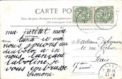 VINTAGE POSTCARD Paris the room of the meetings of the House of Commons