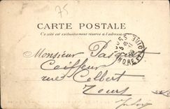 VINTAGE POSTCARD Paris the School Of the Laying And Roadways