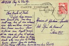 VINTAGE POSTCARD Paris Together of the Place of the Harmony the Sacring Heart of Montmartre and the Opera