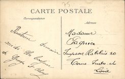 VINTAGE POSTCARD Paris the Pantheon and the statue of Jean Jacques Rousseau