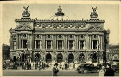VINTAGE POSTCARD Paris Theater of the Opera