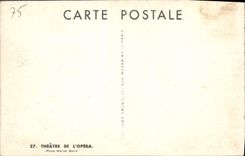VINTAGE POSTCARD Paris Theater of the Opera