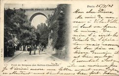 VINTAGE POSTCARD Paris de Briques of the Chaumont Hillocks