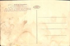 Taladro de la POSTAL de la VENDIMIA del claro de Compiegne del armisticio la losa central