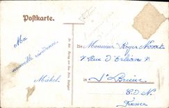 VINTAGE POSTCARD Gruss Aus Hechingen MIT Bahnhof vom Schrofen aus gesehen