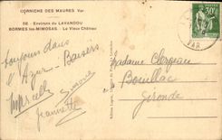 CPA Environs Du Lavandou Bormes les Mimosa Le Vieux Chateau